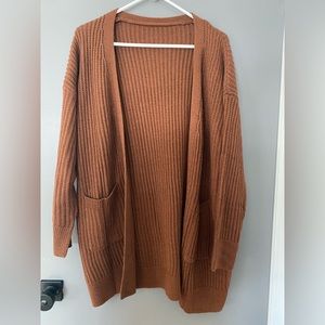 SHEIN brown cardigan